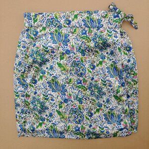 Compania Fantastica Spain silky wrap skirt with blue green pattern size L…